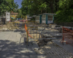 Ремонта на водопровода на улица Съзаклятие. Улица Съзаклятие