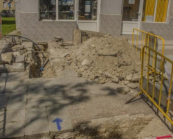 Подмяна на водопровода на улица Съзаклятие. Улица Съзаклятие