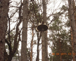 Самотната не работеща лампа Лампа